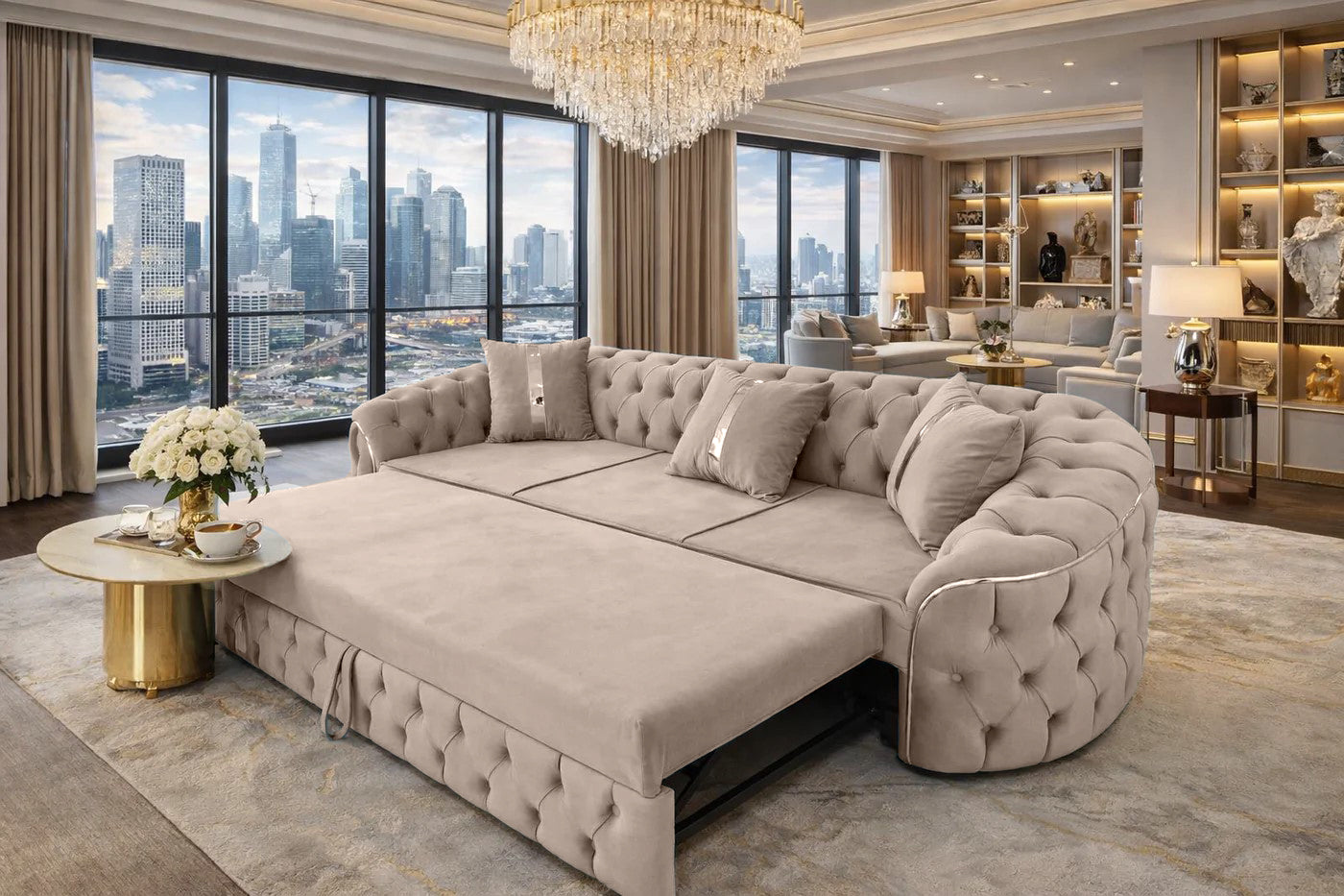 Canapea Lugano Extensibila tapitat catifea