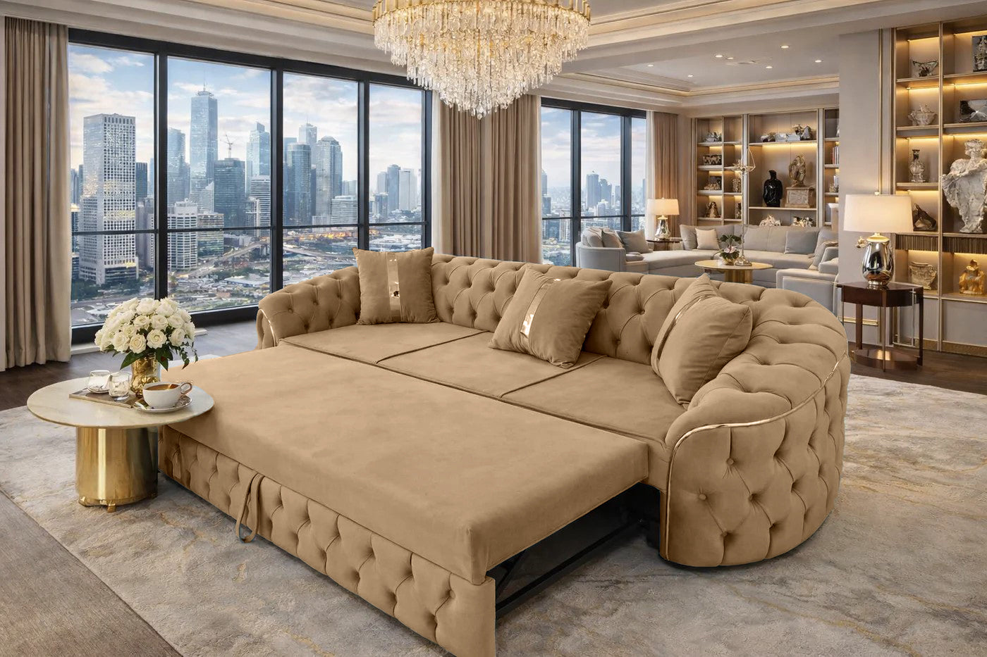 Canapea Lugano Extensibila tapitat catifea