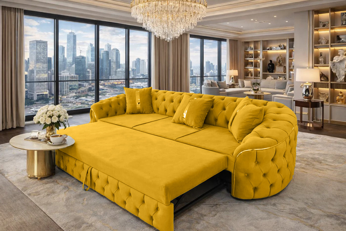 Canapea Lugano Extensibila tapitat catifea