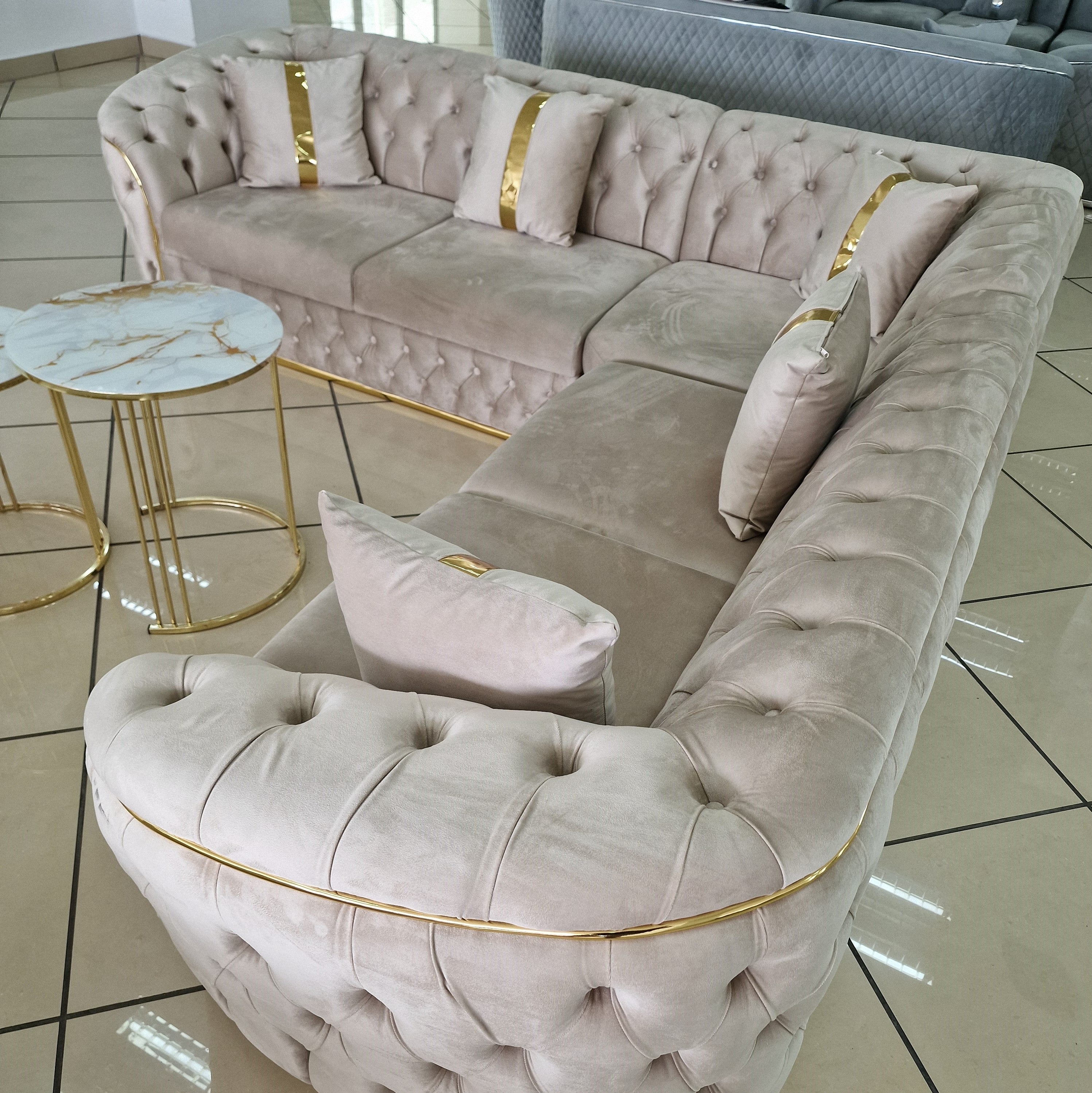 Set canapele tapițate living - Lugano (Stoc disponibil)