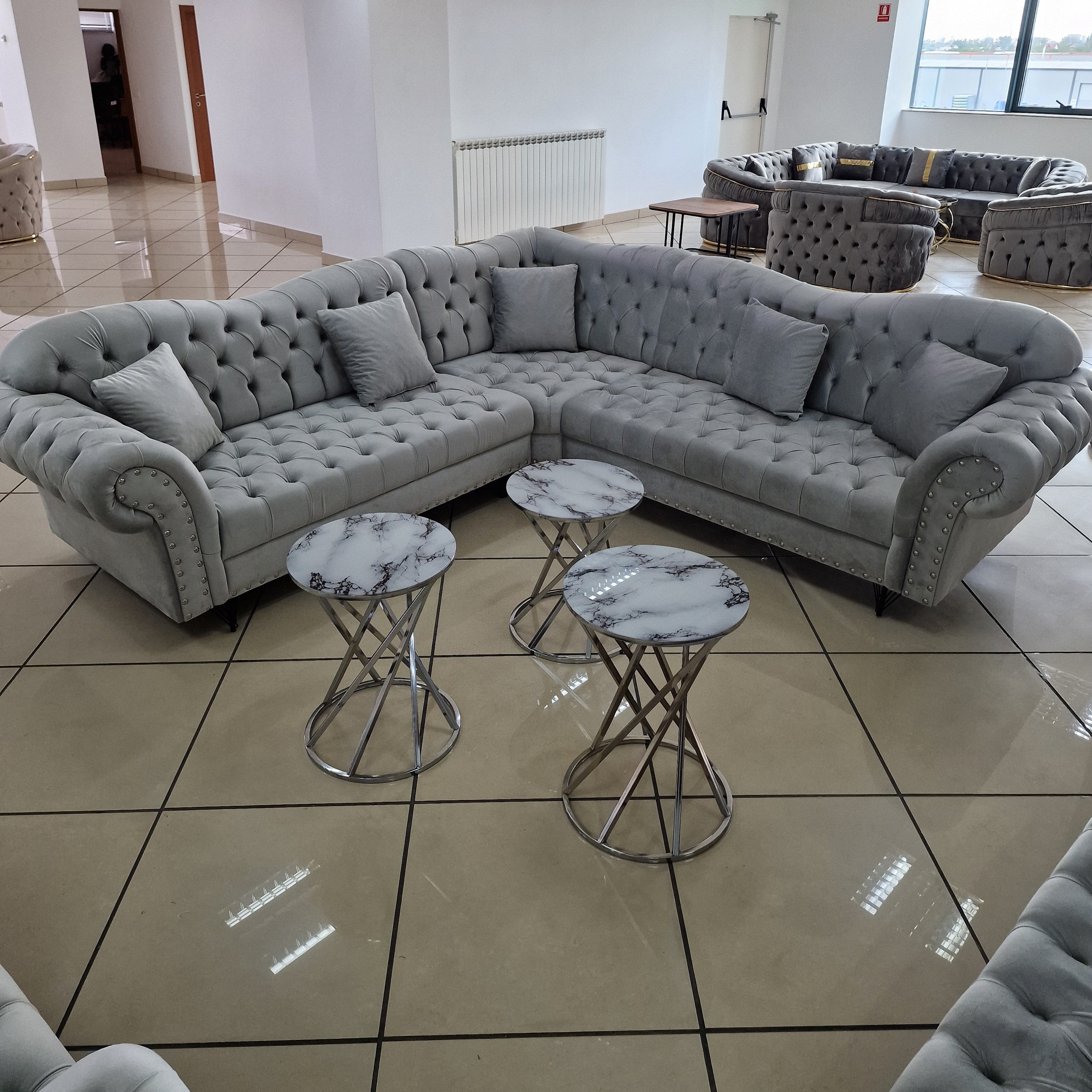 Set canapele tapițate living - Dina