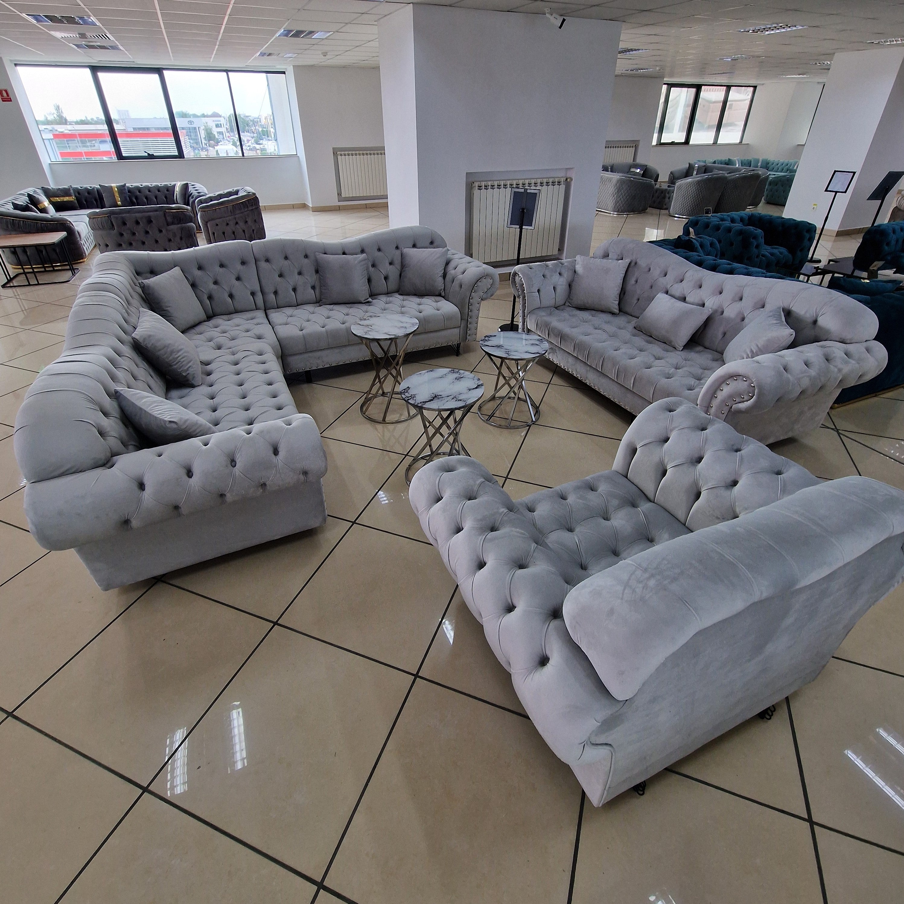 Set canapele tapițate living - Dina