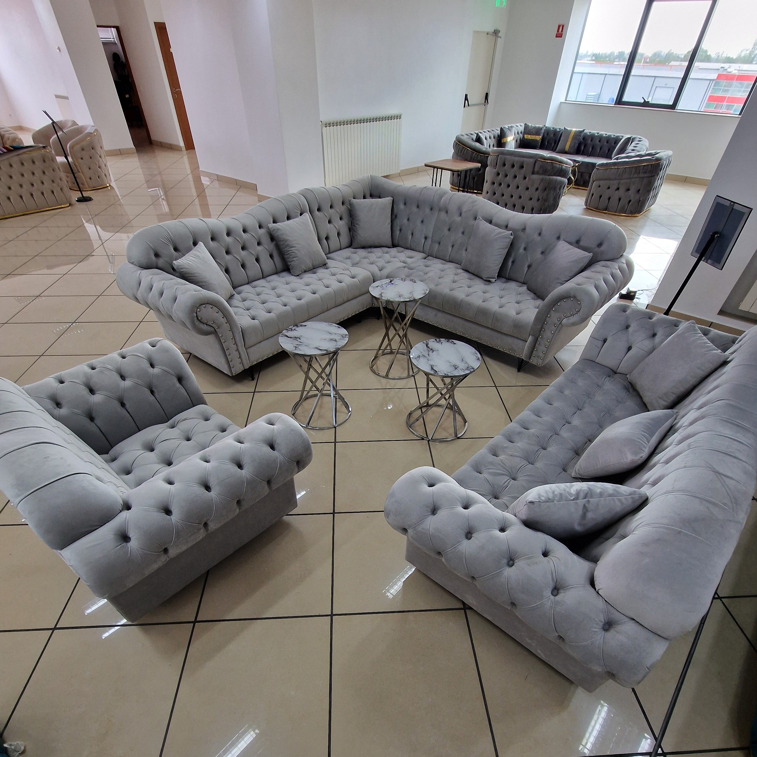 Set canapele tapițate living - Dina