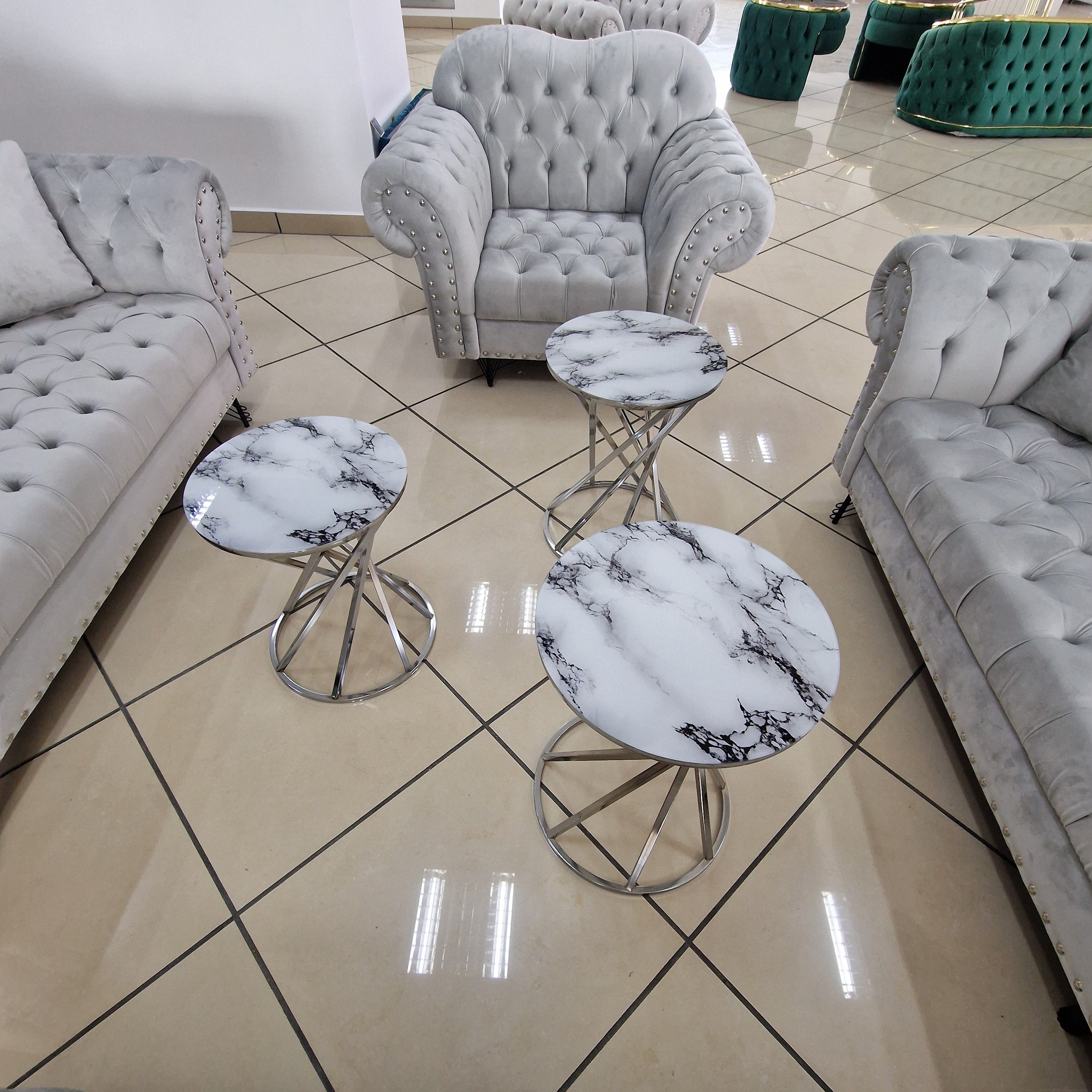 Set canapele tapițate living - Dina