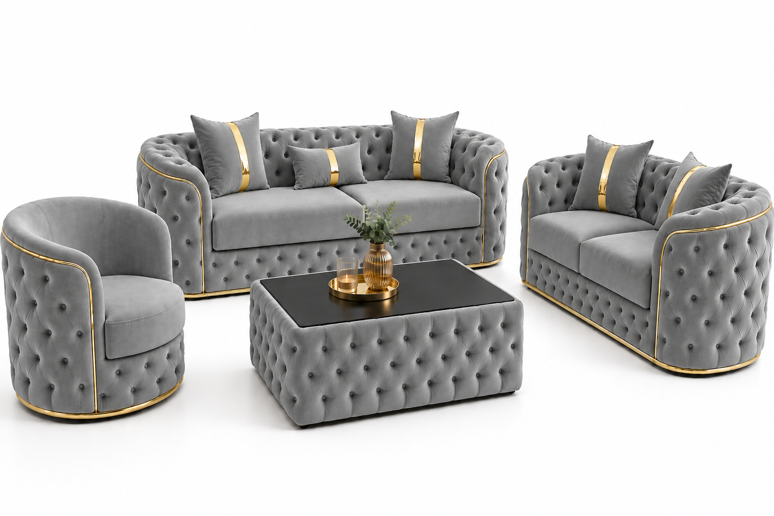 Set Canapele 3+2+1+ masa cafea Lugano – Culoare 22