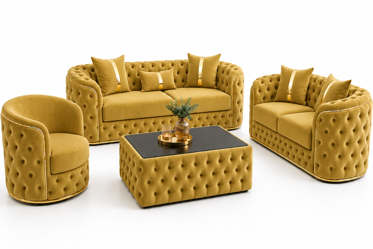 Set Canapele 3+2+1+ masa cafea Lugano – Culoare 09