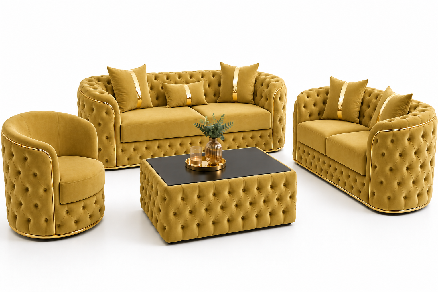 Set Canapele 3+2+1+ masa cafea Lugano – Culoare 09