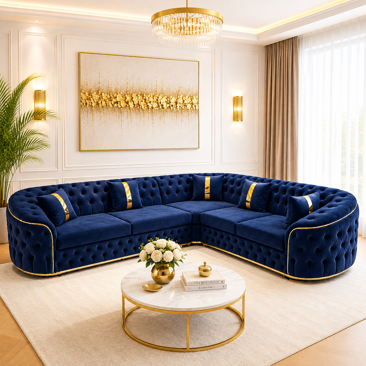 Coltar Lugano Fix / Extensibil 270 cm x270 cm tapitat catifea Culoare 21