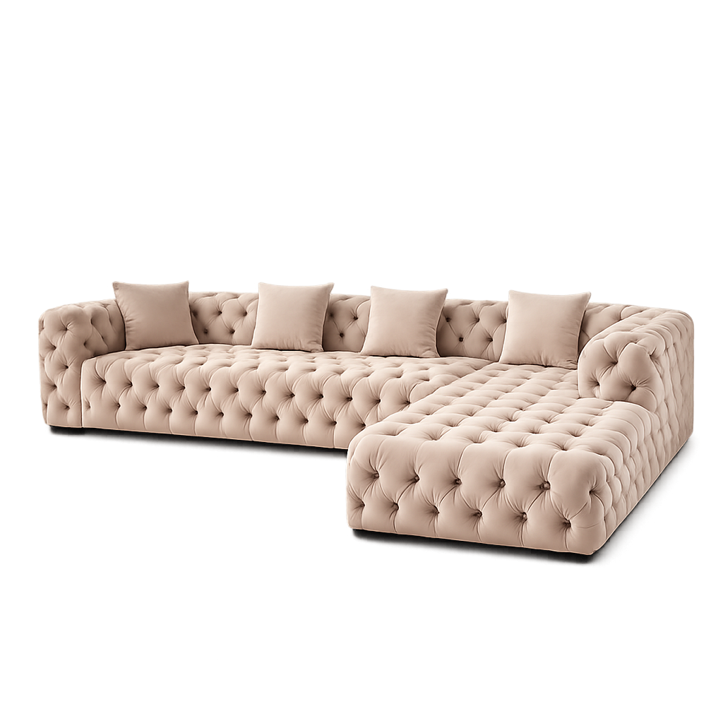 Canapea colțar Dallas L 330x220 cm de la IMPACT MOB, cu tapițerie confortabilă și design modern, în imagine.