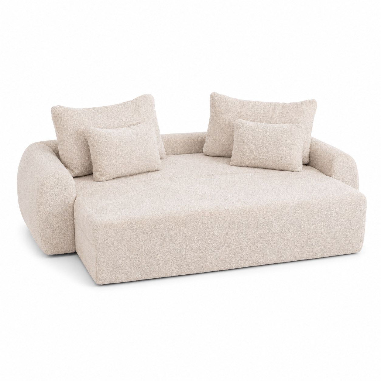 Canapea extensibilă Athena cu ladă de depozitare, brand IMPACT MOB, în material textil și design modern pentru living.
