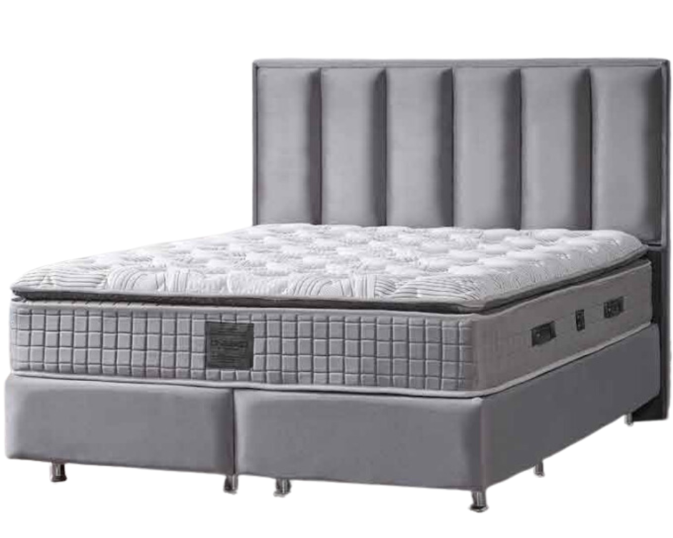 Ladă de depozitare de 30 cm a patului tapitat Boxspring Plus, ideală pentru păstrarea lenjeriilor și a pernelor.