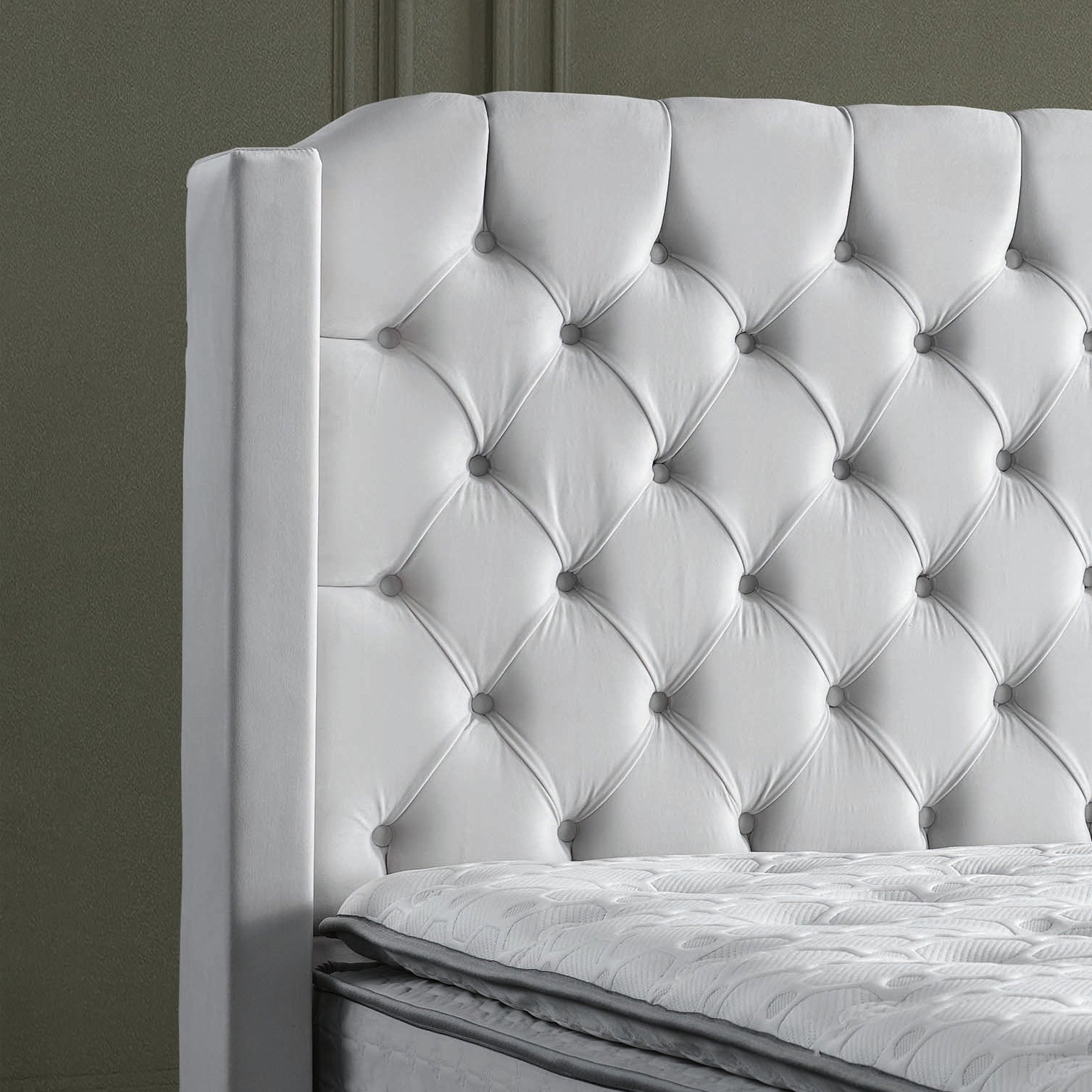 Pat Boxspring Premium din Catifea, cu Saltea și Depozitare - IMPACT MOB