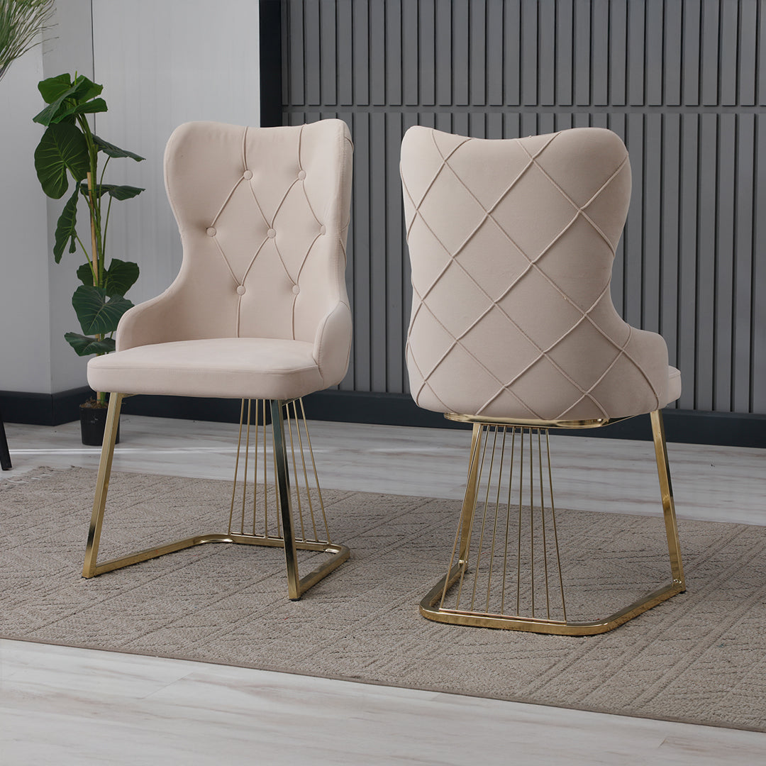 Scaun tapițat, catifea, Nova