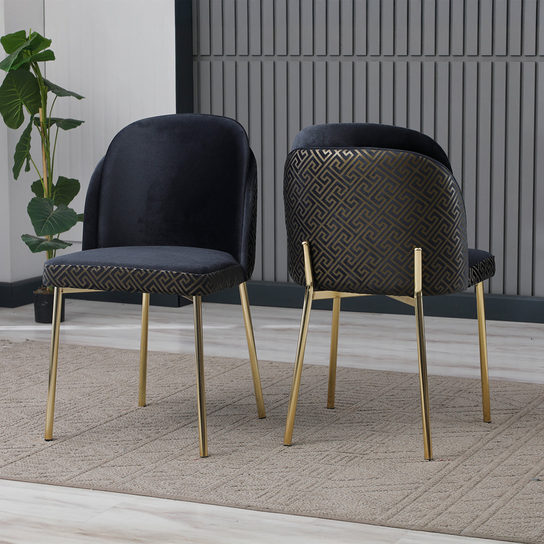 Scaun tapițat, catifea, Papel