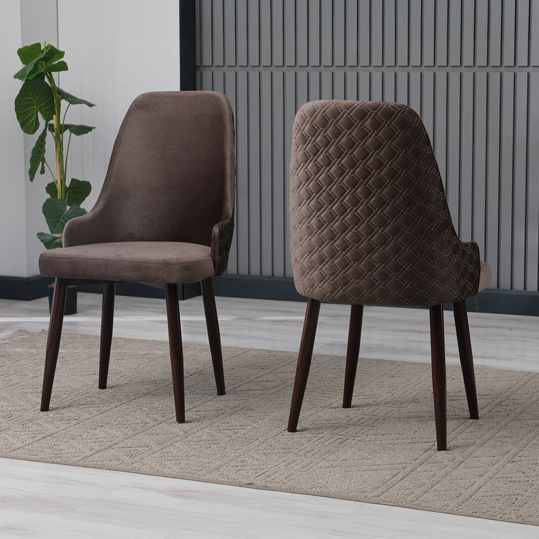 Scaun tapițat, catifea, Zincir