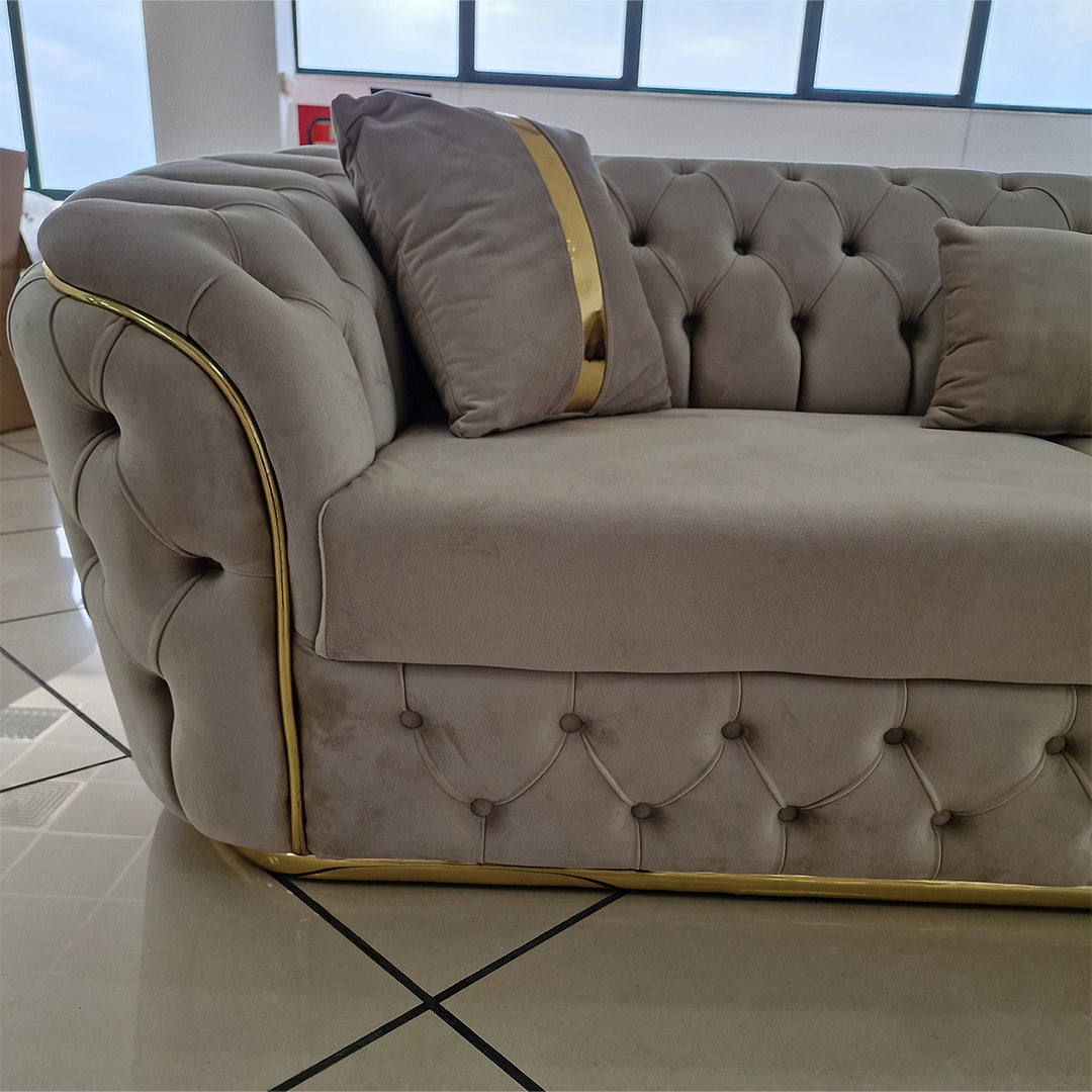 Coltar Lugano Fix / Extensibil 270 cm x270 cm tapitat catifea Culoare 01