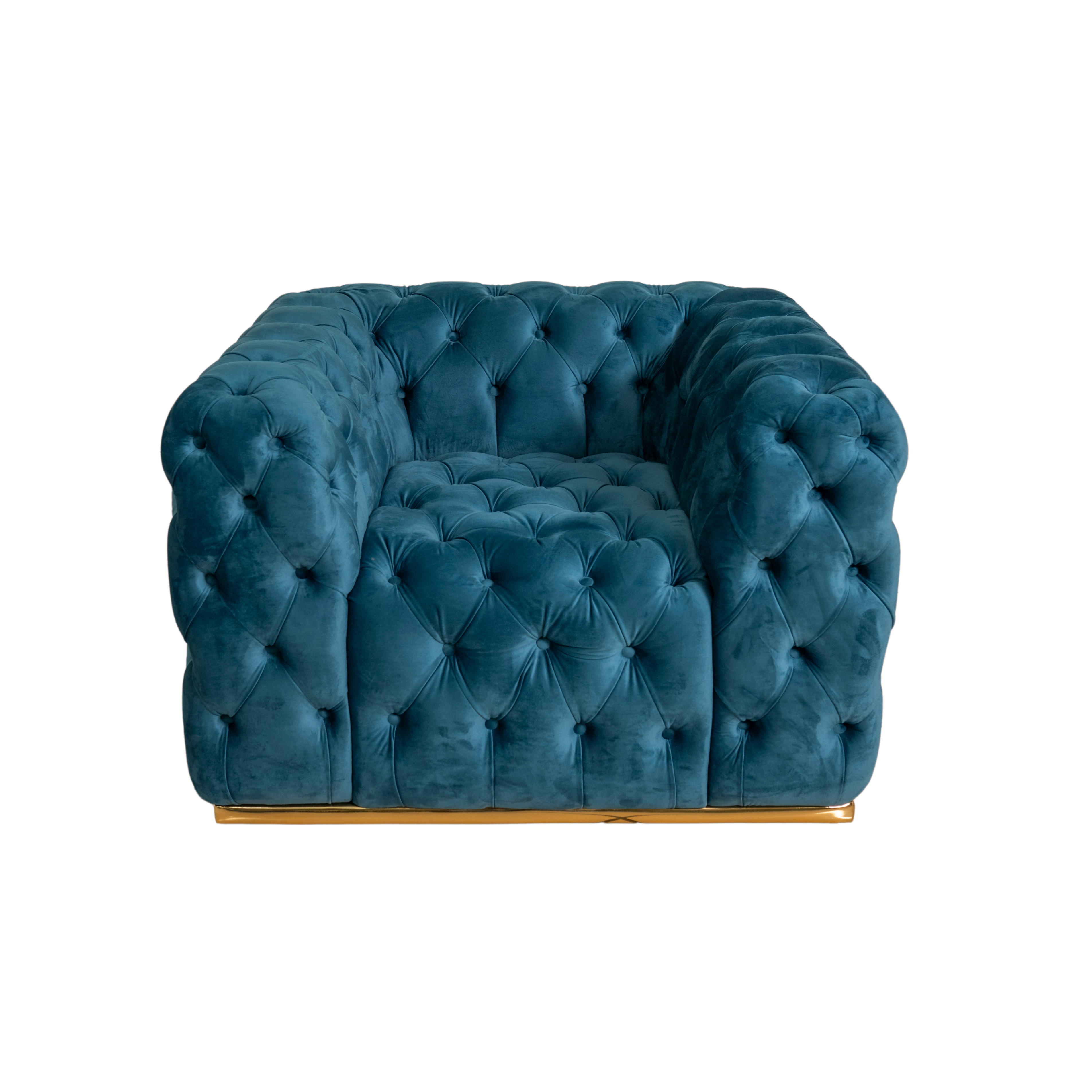 Detaliu al sezutului fotoliului, realizat cu cordelină elastică și burete, pentru confort optim.