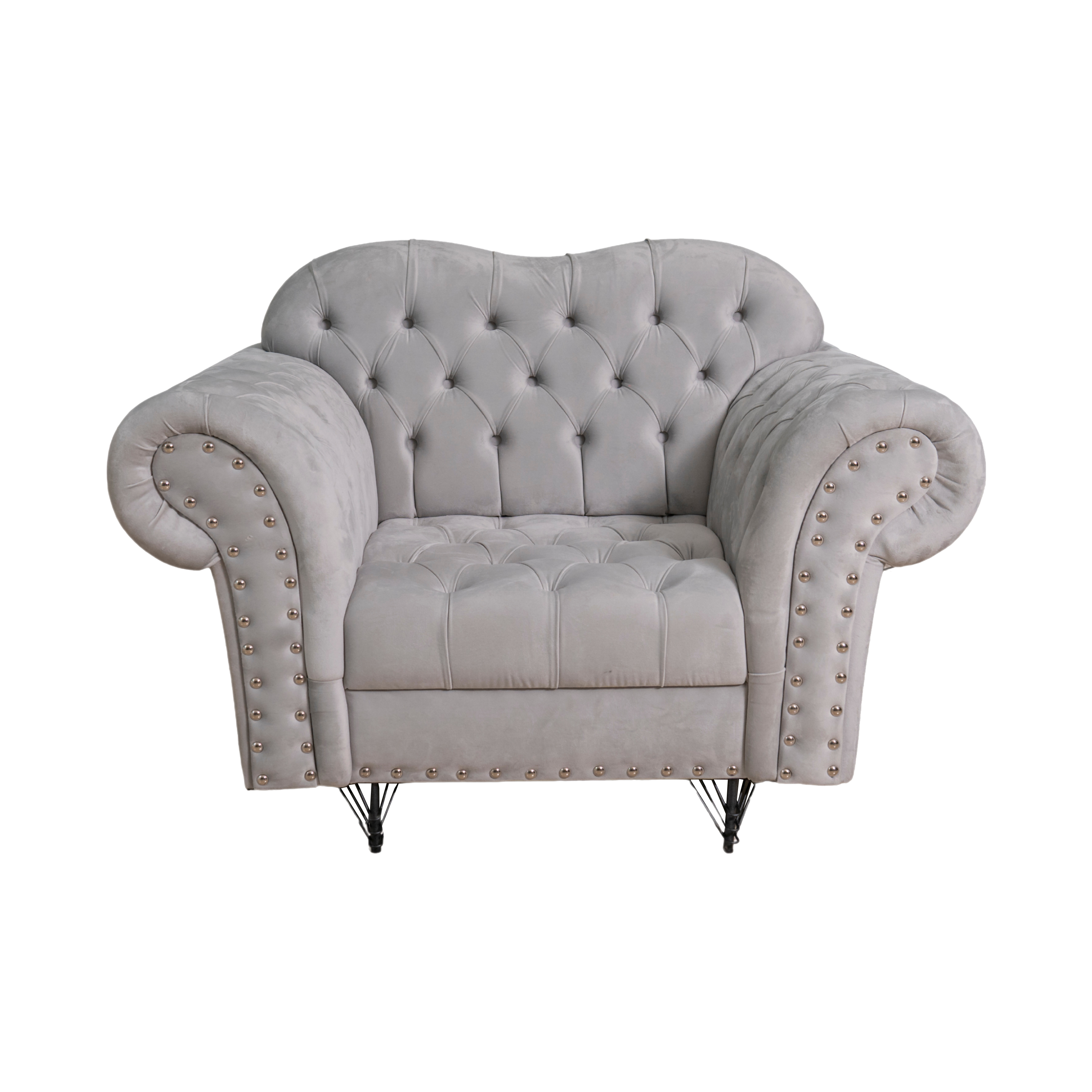 Fotoliu catifea, Dina - Stil Chesterfield