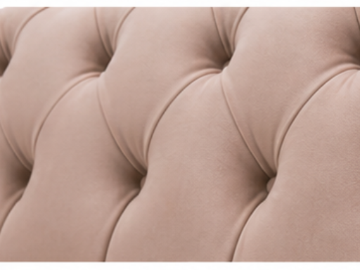 Detaliu al colțarului Lugano IMPACT MOB, tapitat cu catifea, în dimensiuni de 270x270 cm, cu finisaje elegante.