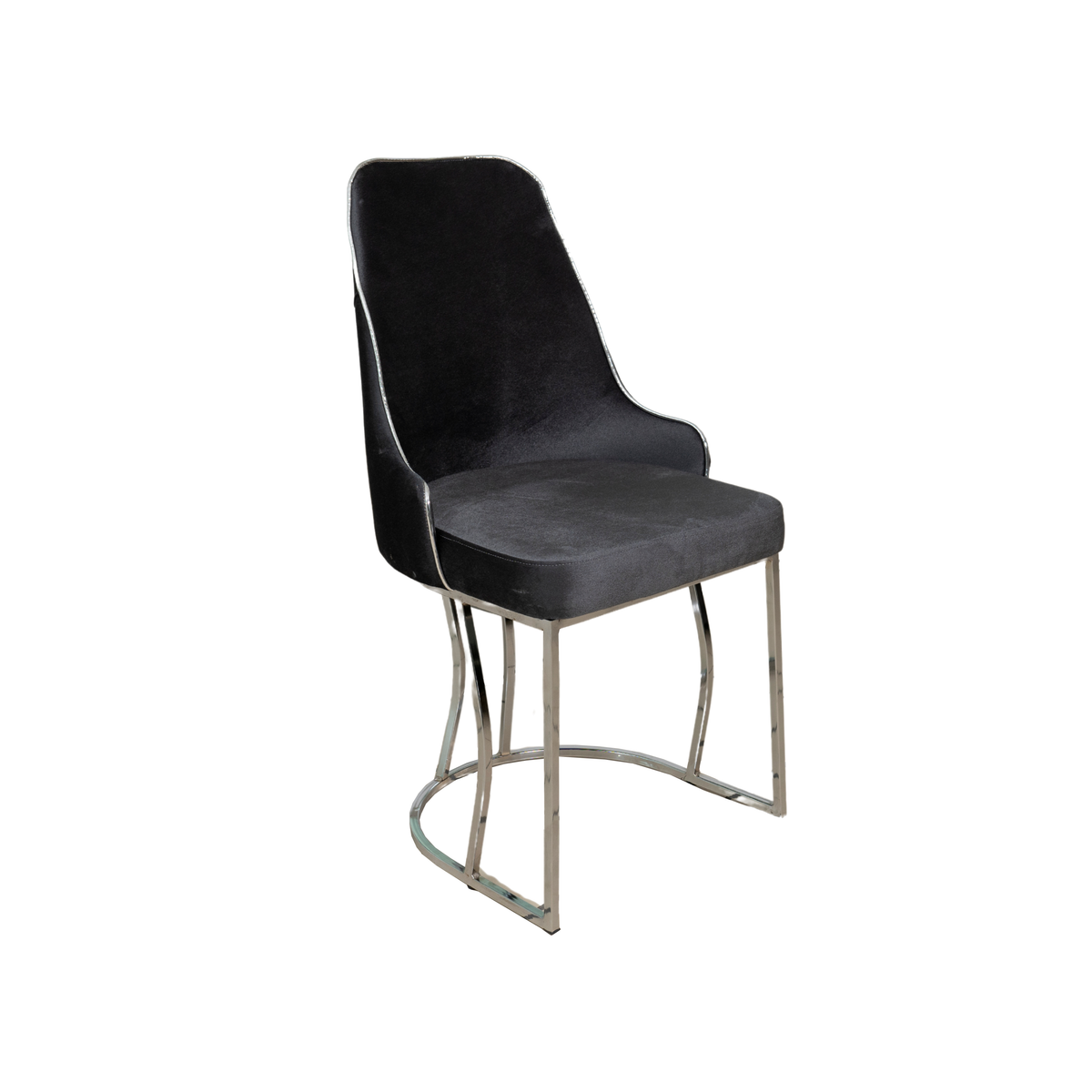 Scaun tapițat, catifea, Valura