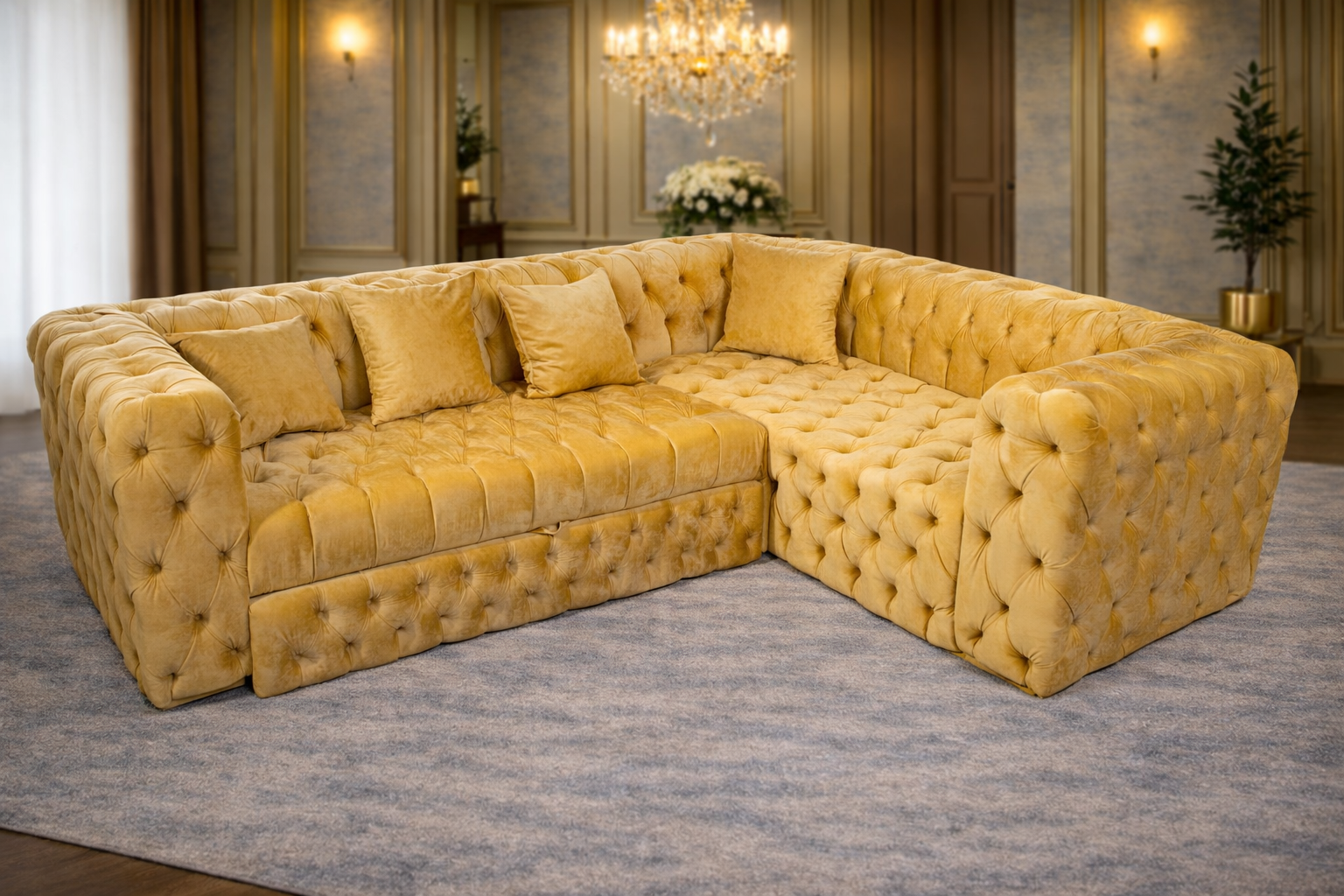 California – Set canapea 3 locuri extensibilă cu 2 fotolii și măsuță de cafea (Copy)