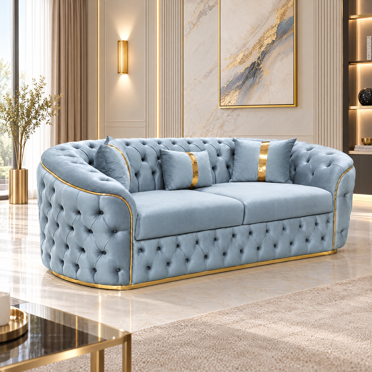 Canapea fixă Lugano IMPACT MOB, dimensiuni 230x90 cm, culoare 01, tapițerie confortabilă și design modern.