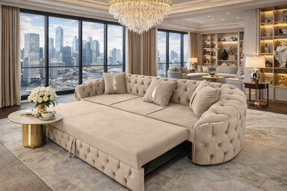 Canapea  Lugano Extensibila tapitat catifea