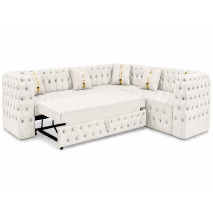 Colțar extensibil IMPACT MOB California, 270cm x 270cm, tapitat cu catifea, culoare extreme, confort și eleganță pentru living.