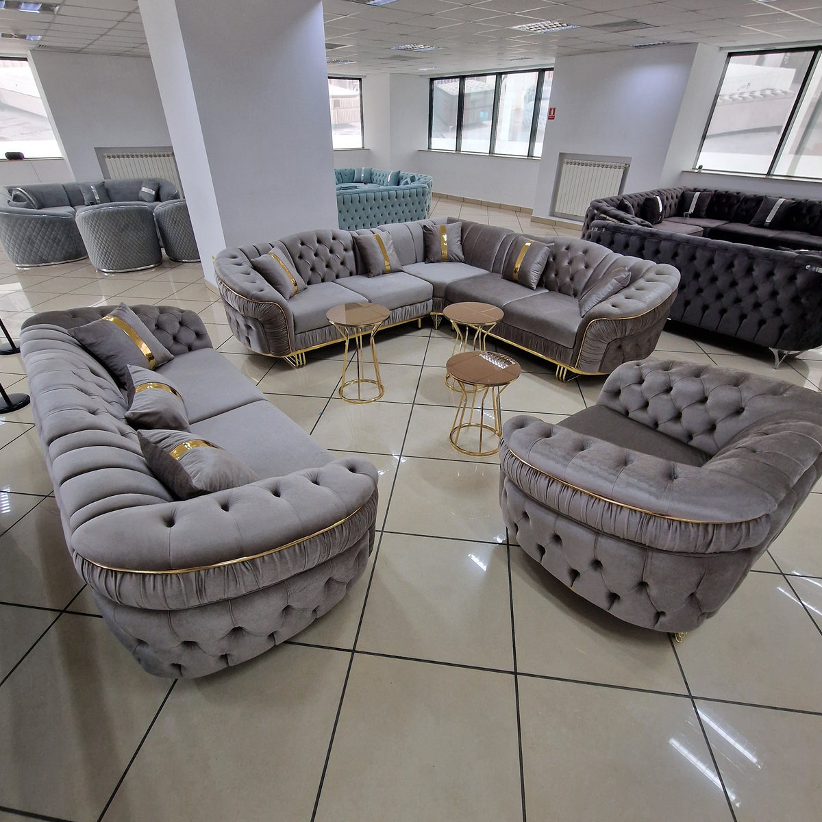 Set canapele tapițate living - Connan
