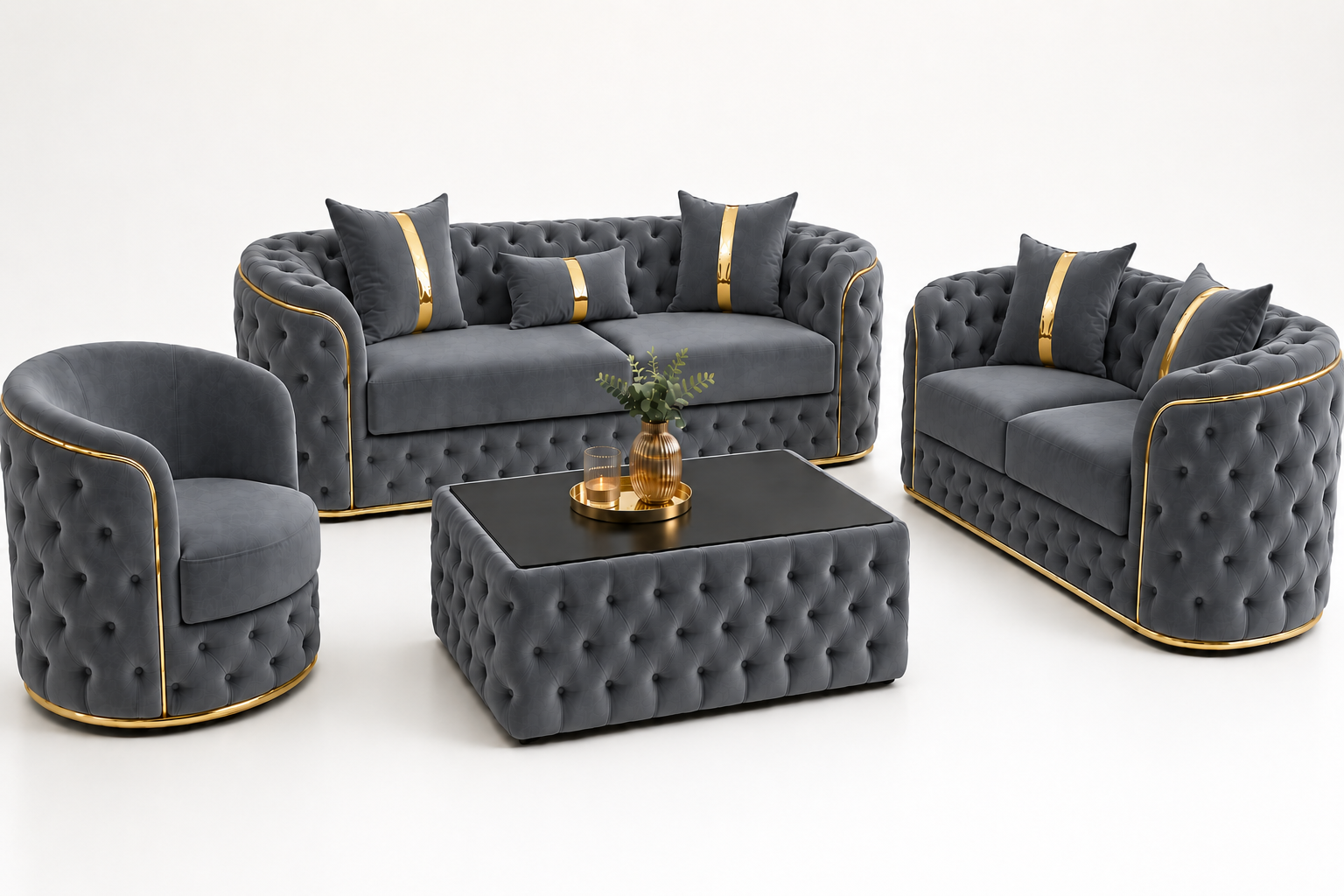 Set Canapele 3+2+1+ masa cafea  Lugano – Culoare 24