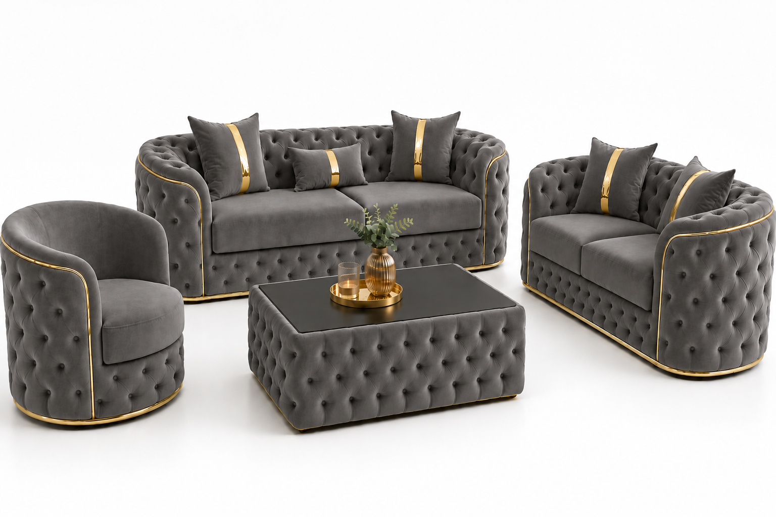 Set Canapele 3+2+1+ masa cafea  Lugano – Culoare 25