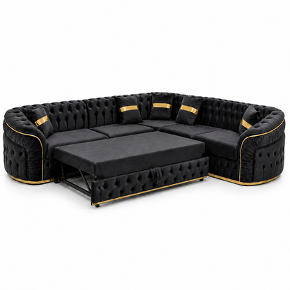 Colțar extensibil IMPACT MOB Xtreme, 270x270cm, tapițerie catifea, design modern și confortabil pentru living.