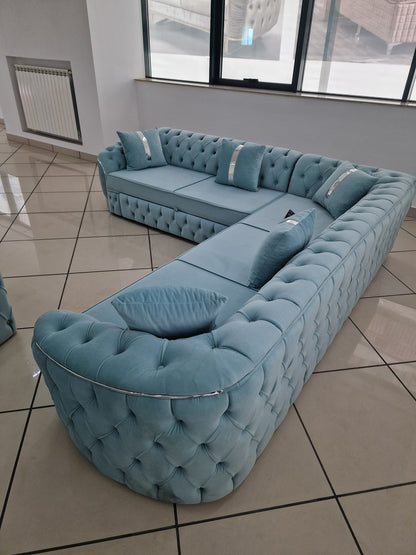 Coltar Lugano Extensibil 270x270 cm tapitat catifeaa