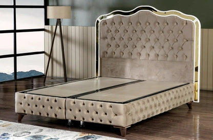 Pat Tapițat Enzo 160x200 cm cu Ladă de Depozitare și Saltea Inclusă – Confort și Funcționalitate Premium