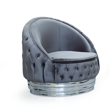 Fotoliu catifea, Cavali - Stil Chesterfield