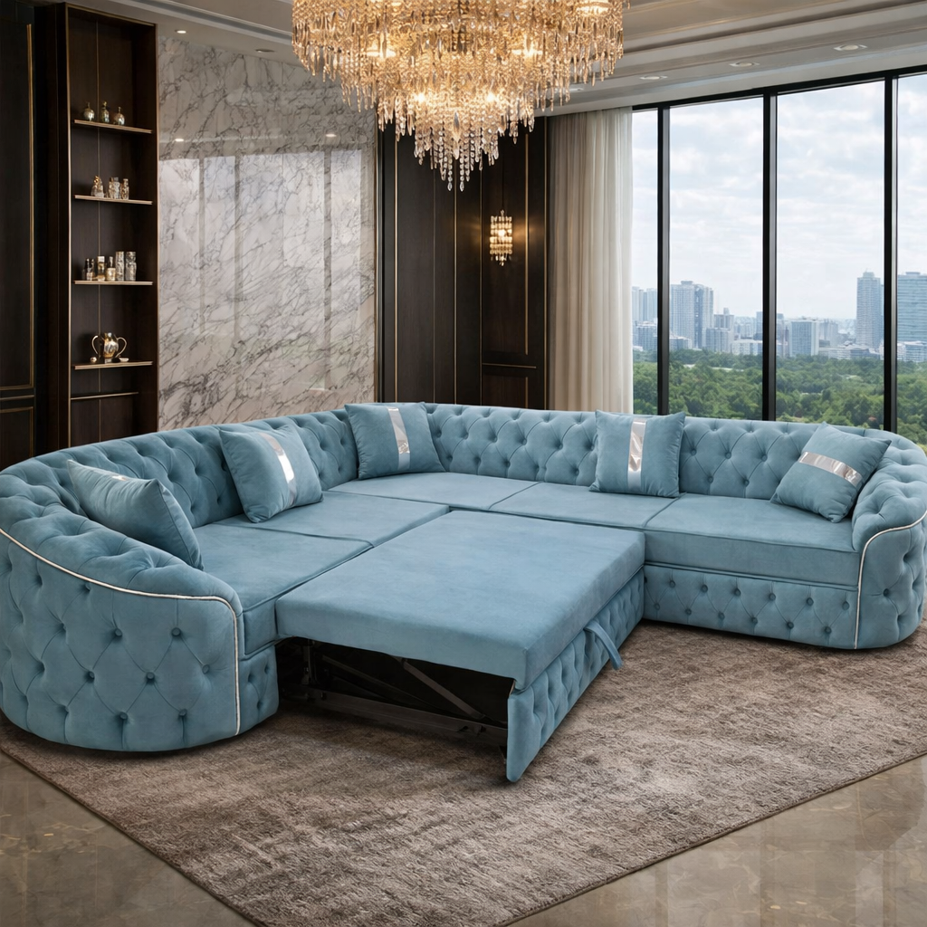 Coltar Lugano Extensibil 270x270 cm tapitat catifeaa