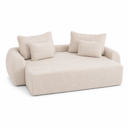 Canapea extensibilă Athena cu ladă de depozitare, brand IMPACT MOB, în material textil și design modern pentru living.