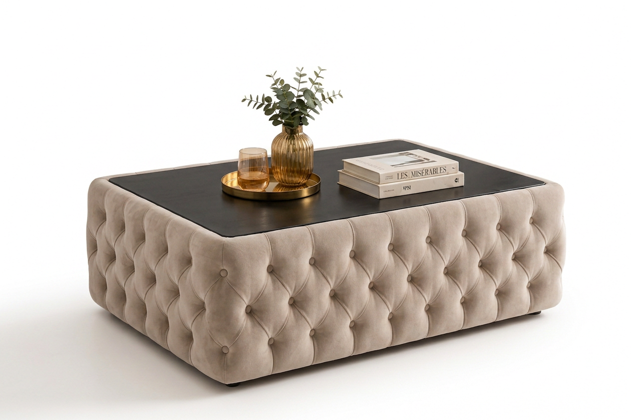 Set Canapea Fixă + 2 Fotolii + Măsuță de Cafea Lugano – Culoare 03