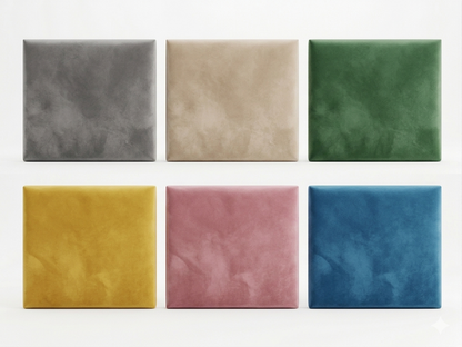 Panou decorativ tapitat patrat de 35x35cm, brand IMPACT MOB, cu design modern și textură moale, pentru interior elegant.