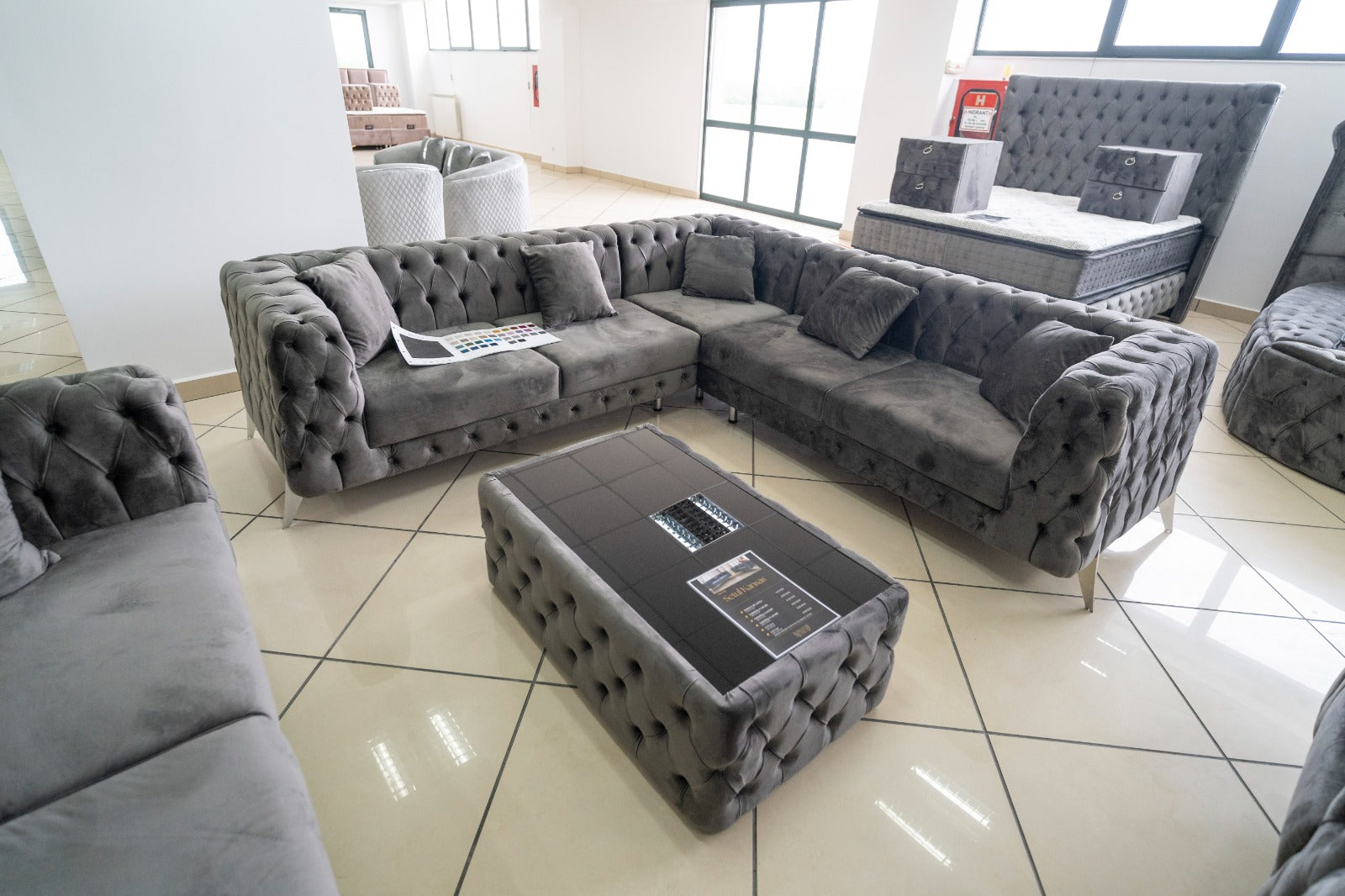 Set canapele tapițate living - Kansas