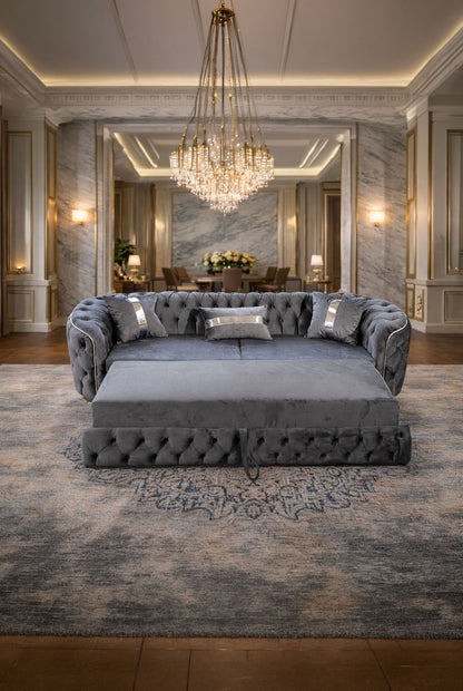 Canapea   Lugano 3 locuri  Extensibila   tapitat   catifea