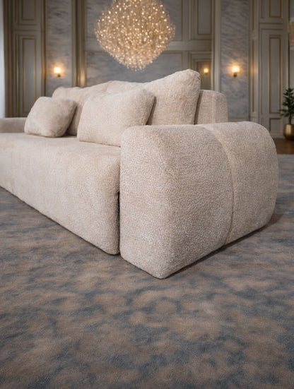 Canapea extensibilă Athena de la IMPACT MOB, cu ladă de depozitare, în nuanță modernă, ideală pentru living.