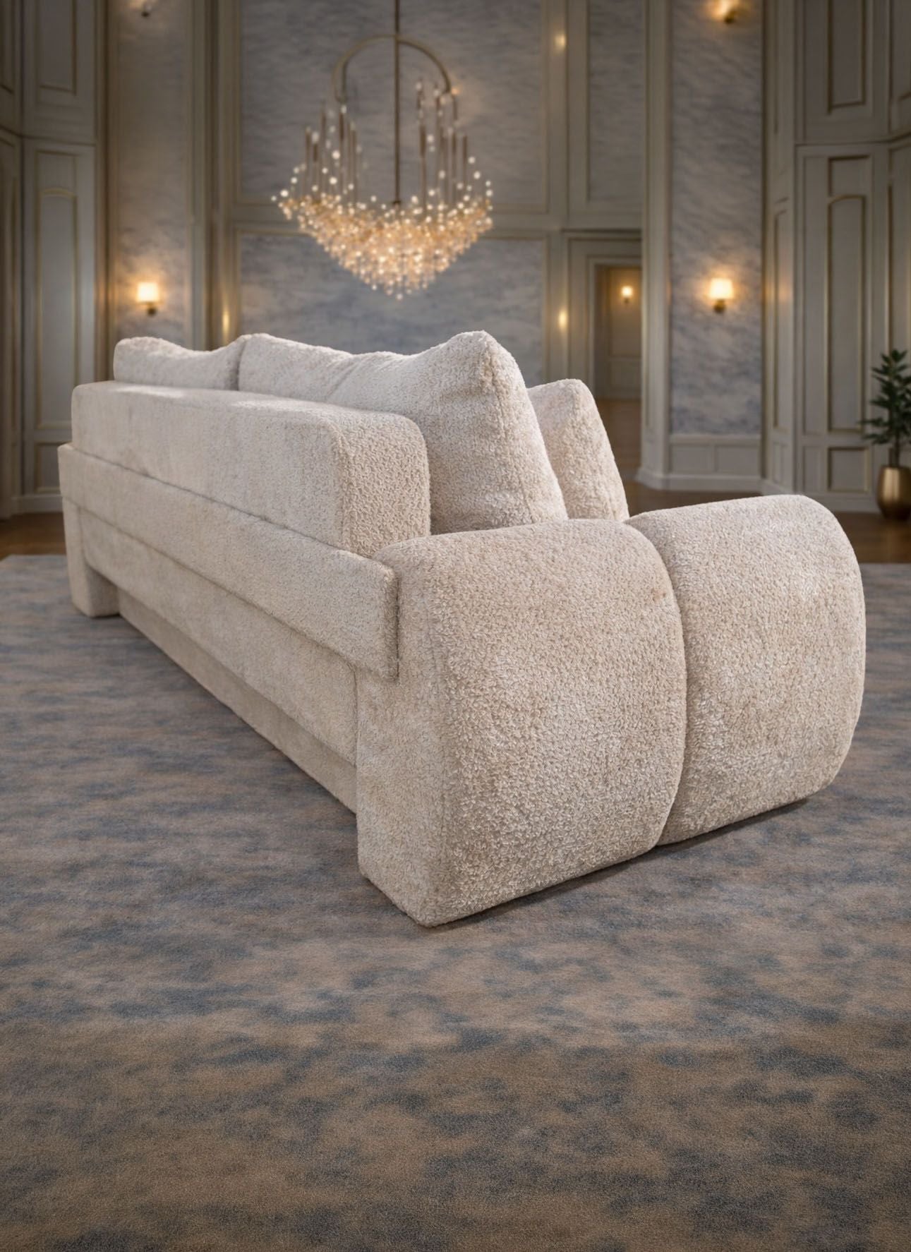 Canapea extensibilă Athena de la IMPACT MOB, cu ladă de depozitare, în nuanță modernă și design confortabil.