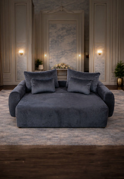 Canapea extensibilă Athena de la IMPACT MOB, cu ladă de depozitare, în nuanță modernă și design confortabil.