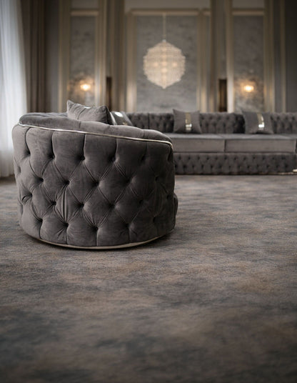 Lugano extensible corner sofa by IMPACT MOB in a spacious 400x300 cm design, showcasing modern upholstery and style.