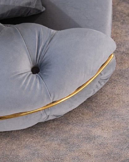 Lugano extendable sofa set with two armchairs and coffee table from IMPACT MOB, shown in a modern living room setup.