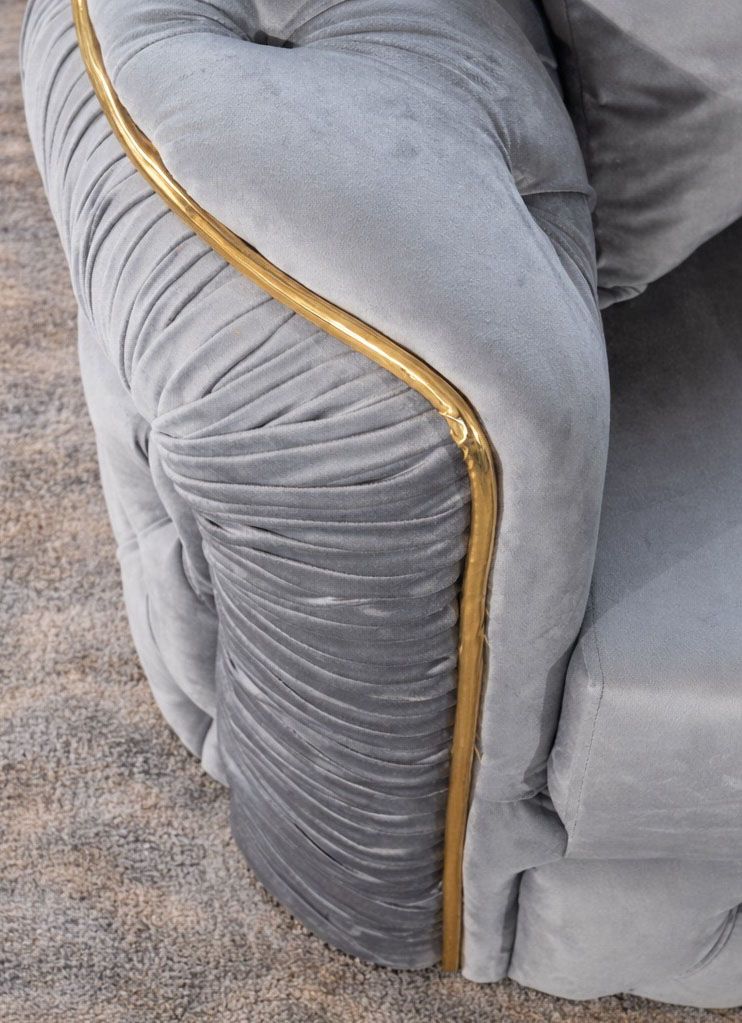 Impact Mob Xtreme 3-seat extendable sofa set with two armchairs and a coffee table, shown in a modern living room setting.