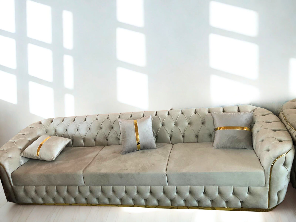 Canapea catifea 4 locuri - Lugano