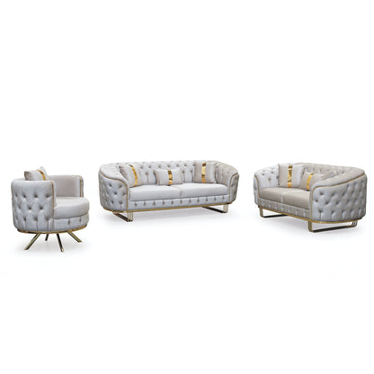 Fotoliu catifea,  Baloon - Stil Chesterfield