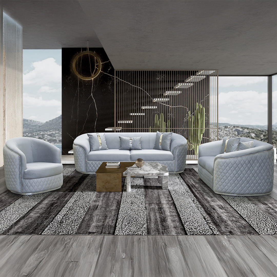 Canapea Beverly Extensibila 3 persoane Catifea stil Clasic